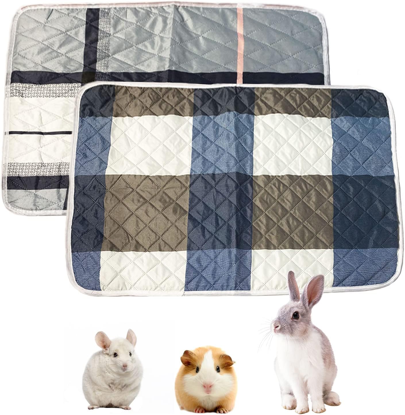 WEWAYKGJ Rabbit Cage Liners, Guinea Pig Bedding Pads Bunny