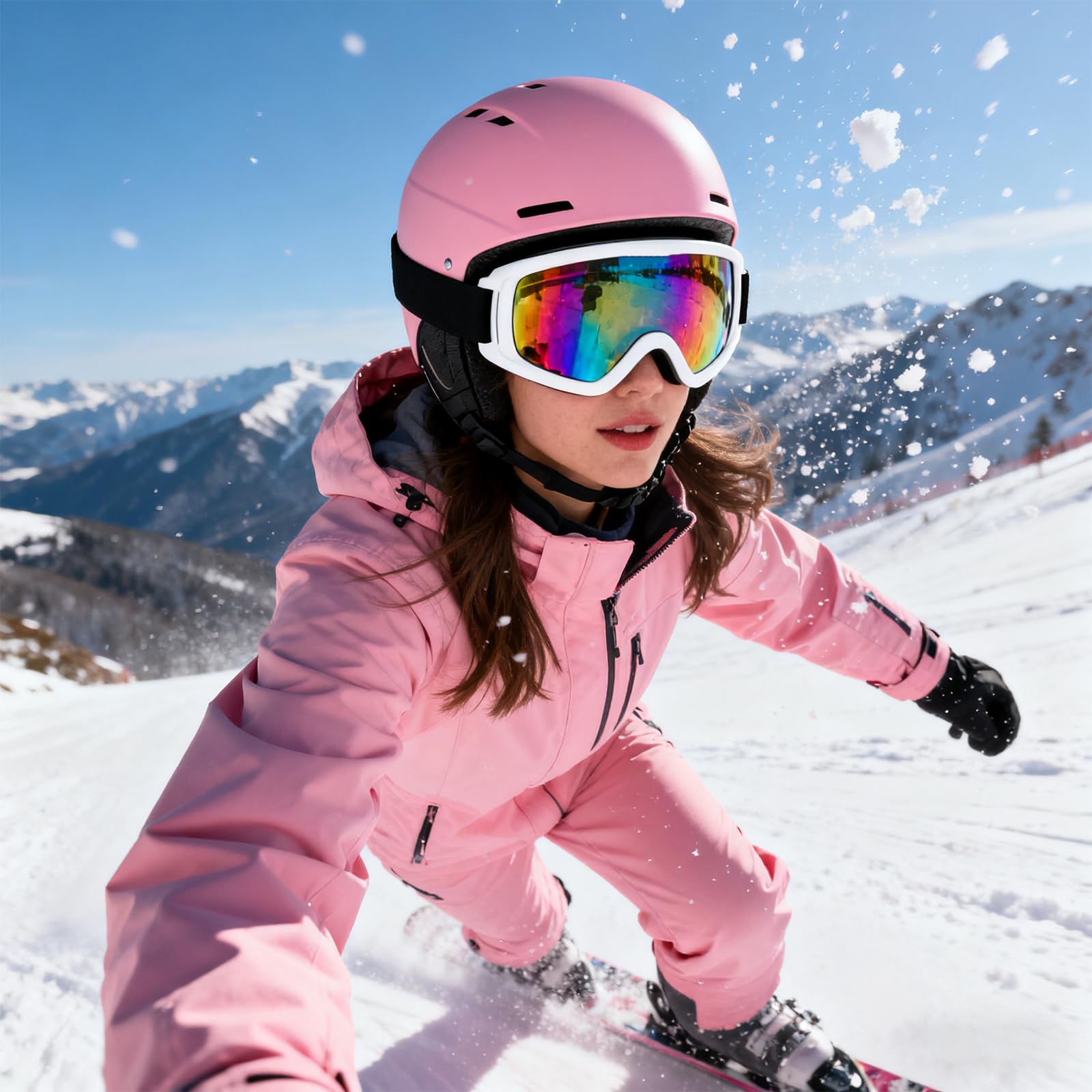 Gafas de esquí anti-niebla protección UV snowboard patinaje