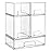 Vtopmart Stackable Storage Drawers Set of 5, Clear Plastic Organizer Bins for Baby Bottle, Beauty Supplies Storage, Ideal for Kichen Countertop, Vanity, Bathroom, Cabinet, Pantry Organization