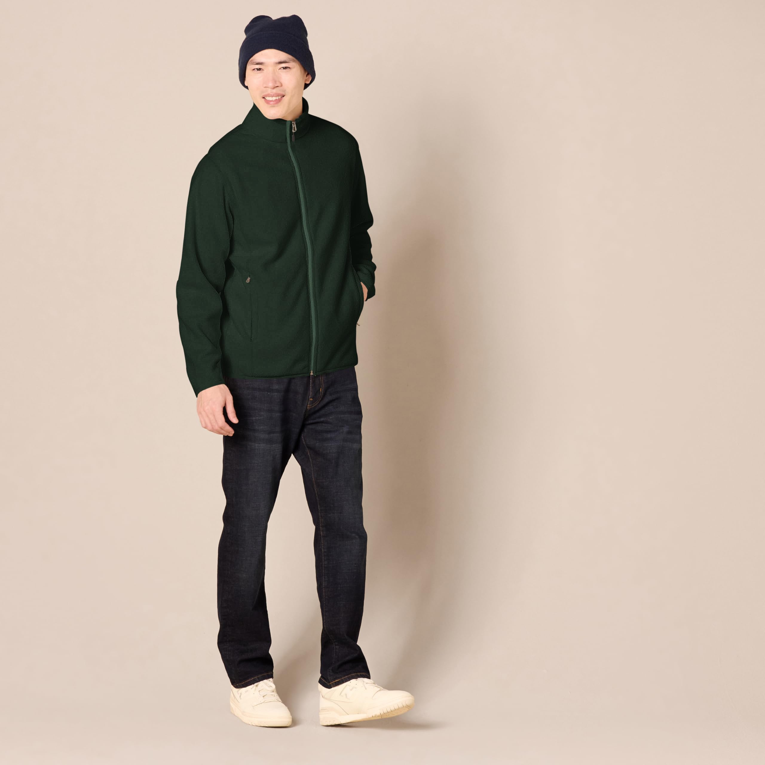 Amazon Essentials Uomo Giacca in Pile con Cerniera Intera (Disponibile in Taglie Big And Tall)