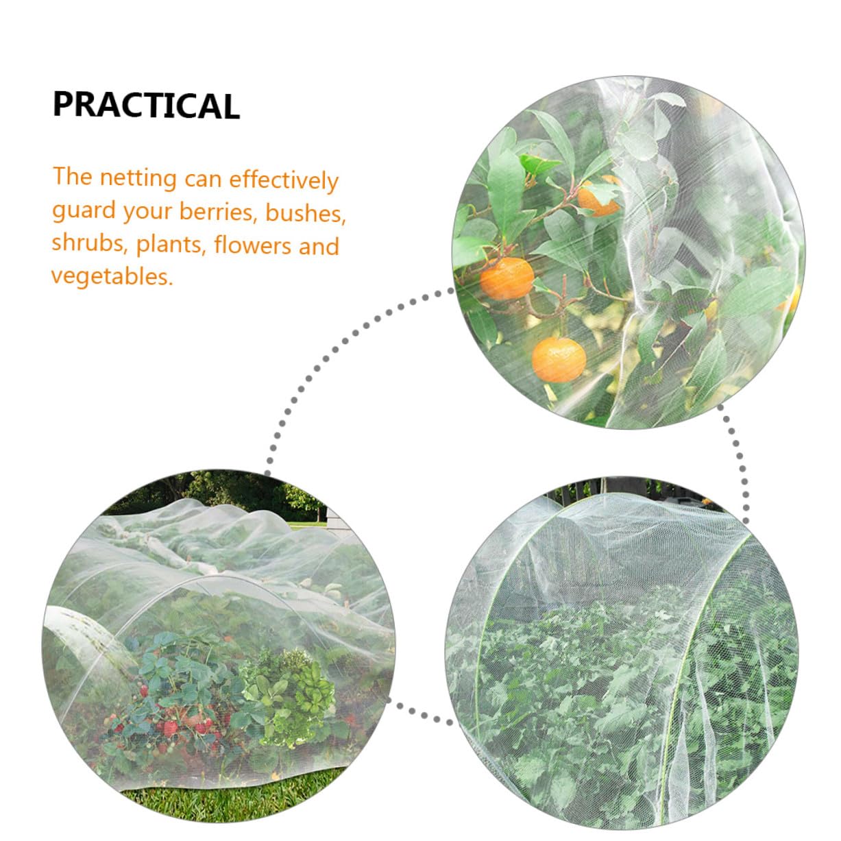 Hemobllo Malla de Protección para Jardín Malla Fina Antipájaros para Plantas para Huerto Resistente UV y Ligera para Frutas y Vegetales