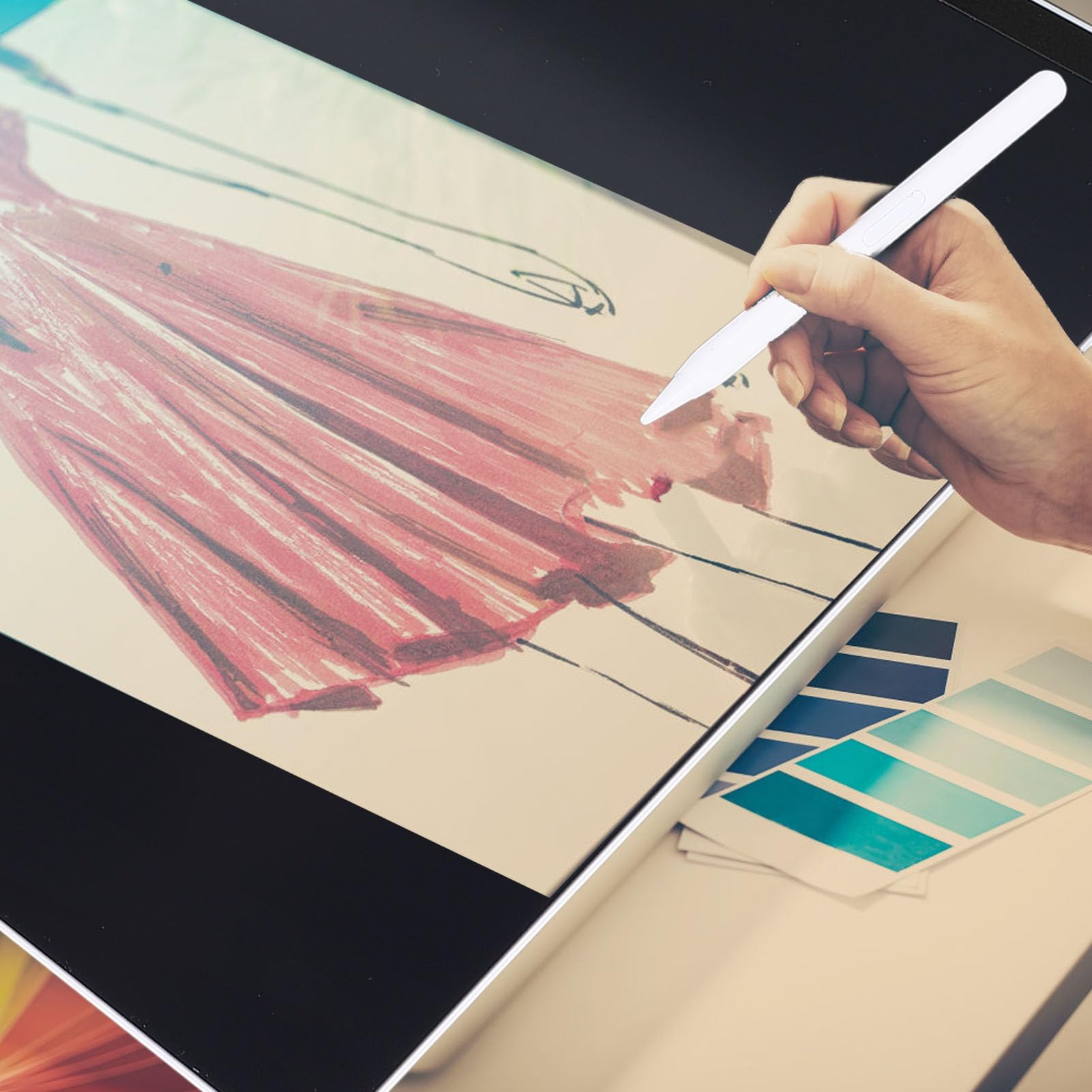 Lavagna LCD da 11,5 Pollici, Tavoletta Doodle Multifunzionale per Bambini e Adulti, Blocco da Disegno Educativo Riutilizzabile con Design Portatile
