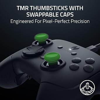 Razer Wolverine V3 Tournament Edition 8K PC - Wired E-Sports Controller for PC (8K Hz HyperPolling, TMR Analogue Sticks with Interchangeable Caps, 4 Mouse Click Back Buttons & 2 Bumpers) Black