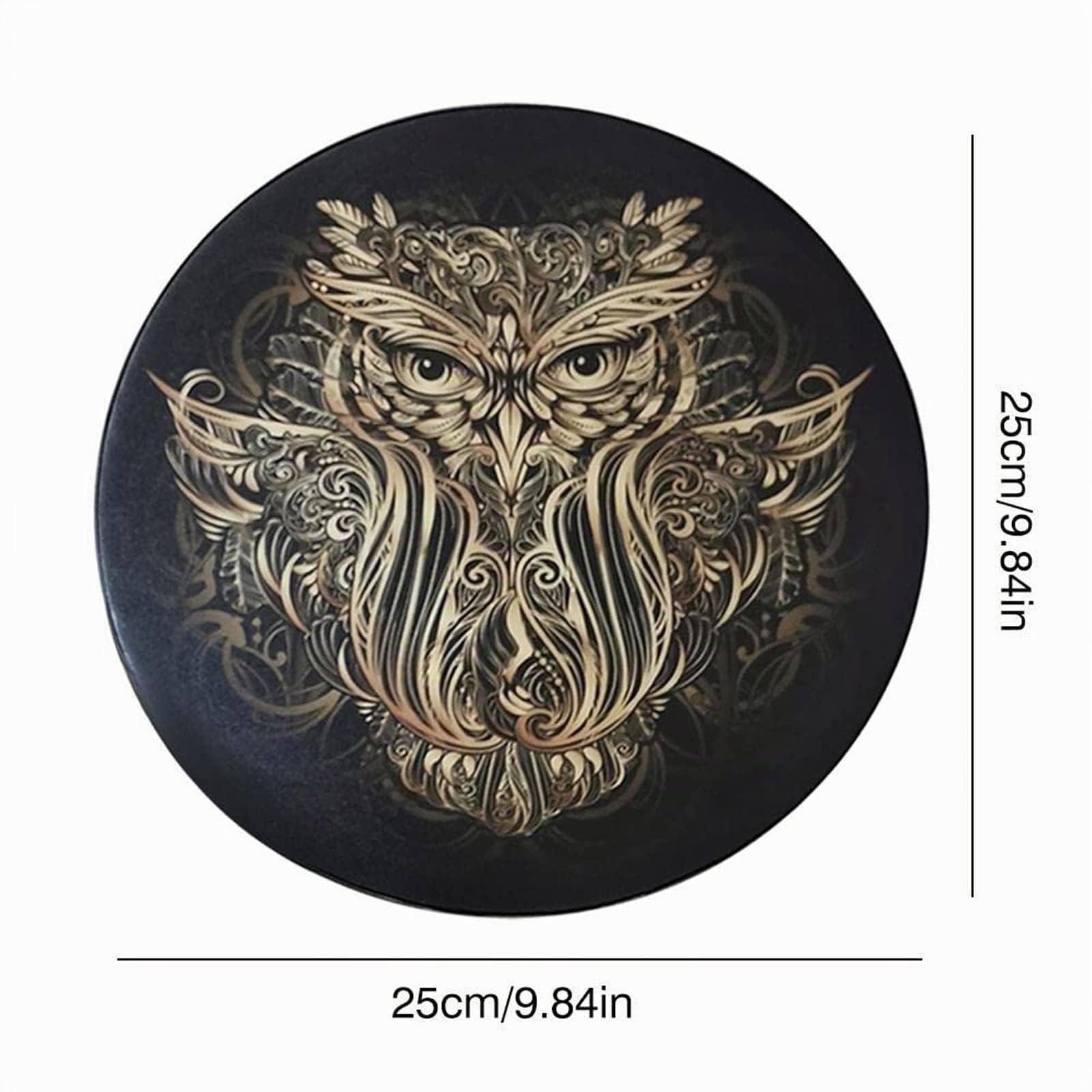 Tambour Chamanique 25cm Fait Main Percussion Éducatif Spirituel | Fait main qualité sonore pure 25cm adapté méditation spirituelle amateurs musique éducation enfant décoration murale