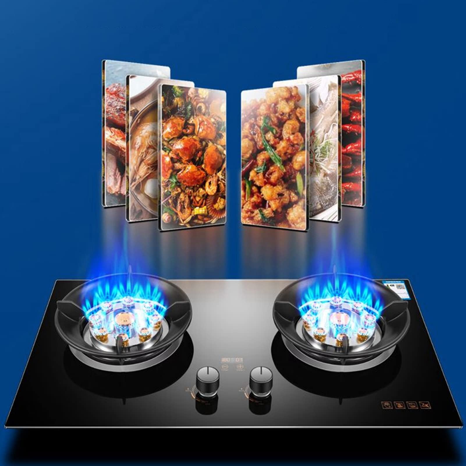 Amazon.co.jp: ポータブルデュアルバーナーガスストーブ 17742BTU、180