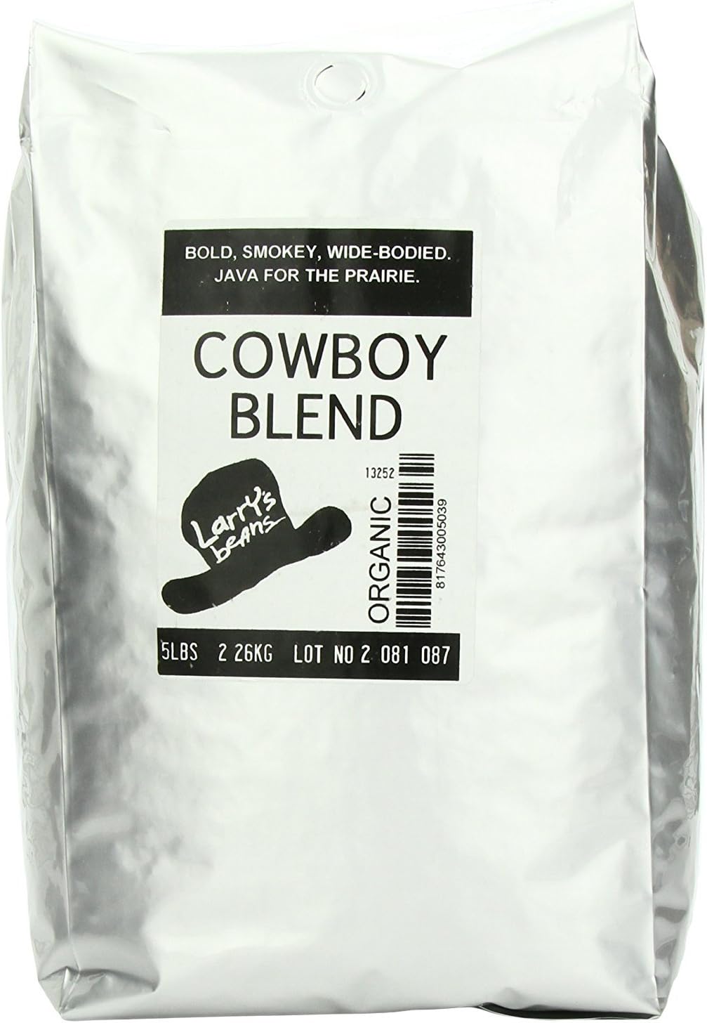 Amazon.com : Larry's Coffee Organic Fair Trade Whole Bean 5 pound ...