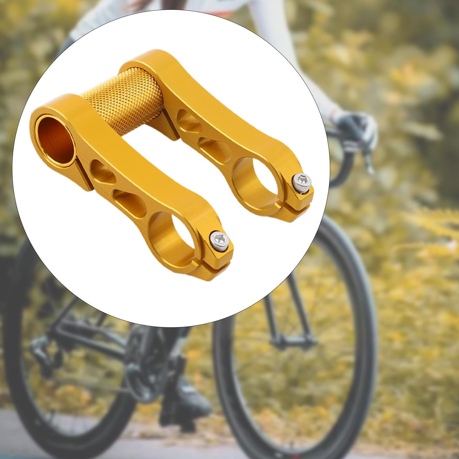 Estensore Manubrio Bici Asta Lunghezza Regolabile Doppio Bloccaggio Lega di Alluminio per Ammortizzare Le Vibrazioni Adatto a Ciclismo Sportivo Passeg