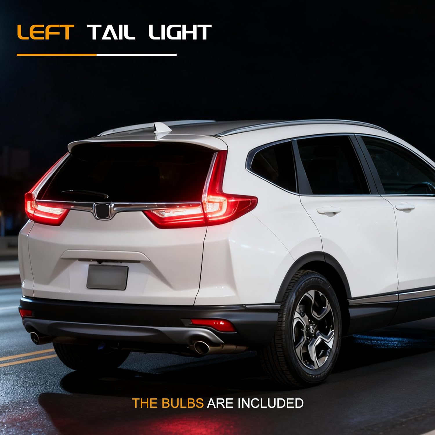 Tail Light Assembly Compatible With 2017-2019 Honda CRV - (Left Driver Side), Replace 33550-TLA-A01 HO2804113