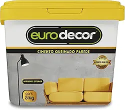 Cimento Queimado para Parede Pronto Eurodecor 5Kg (Cinza Concreto)