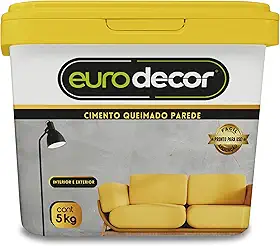 Cimento Queimado para Parede Pronto Eurodecor 5Kg (Azul Safira)