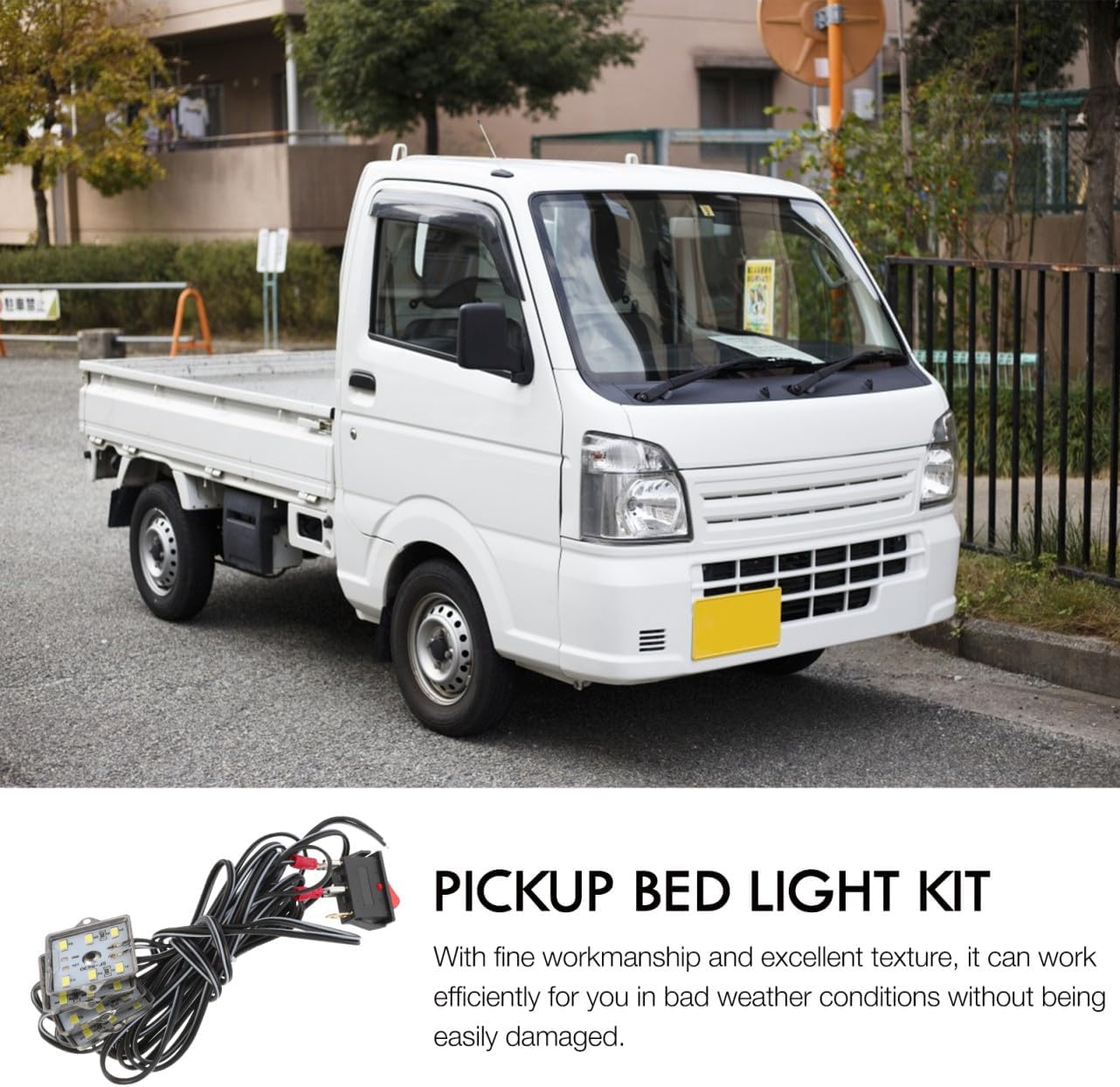 Mikinona 1Set LED Truck Bed Light Kit SMD Pickup Cargo Rail Lighting with Easy Installation for Rv Boat Trucks