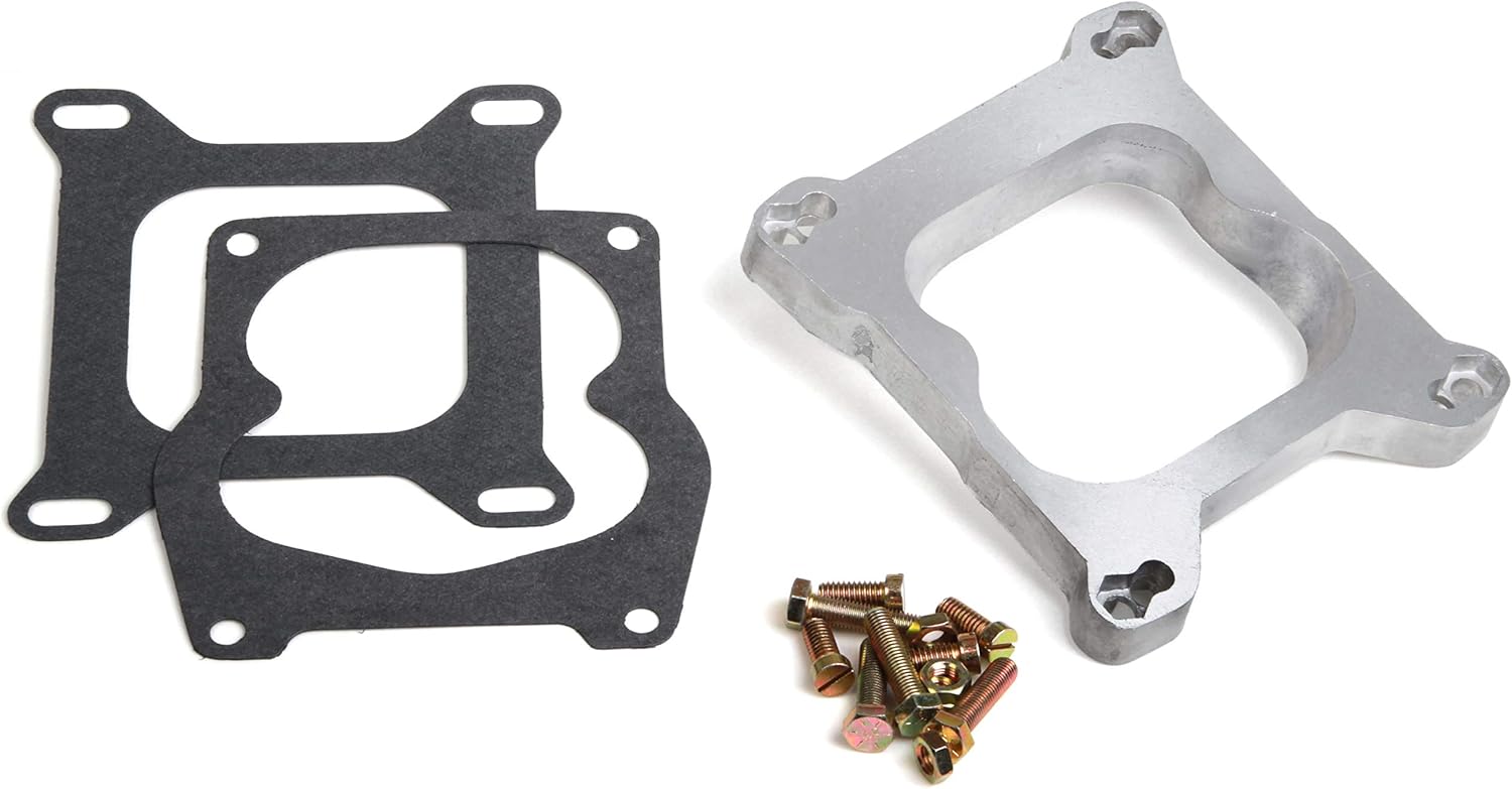 NEW HOLLEY CARBURETOR ADAPTER PLATE,SPREAD BORE TO SQUARE BORE FLANGE
