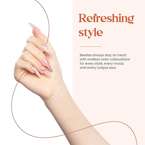 Miniatura 3 de Beetles Libra - Juego de esmaltes de uñas de gel de 6 colores transparentes, gelatina, rosa y nude, esmaltes semipermanentes para lámpara UV, ideal