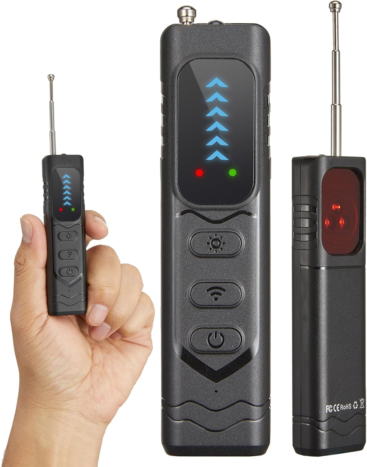 Hidden Camera Detectors，GPS Tracker Detector，Anti-Spy Detector,Listening Device Detector，Bug Detector for Travel, Hotel, Home, Car, Office