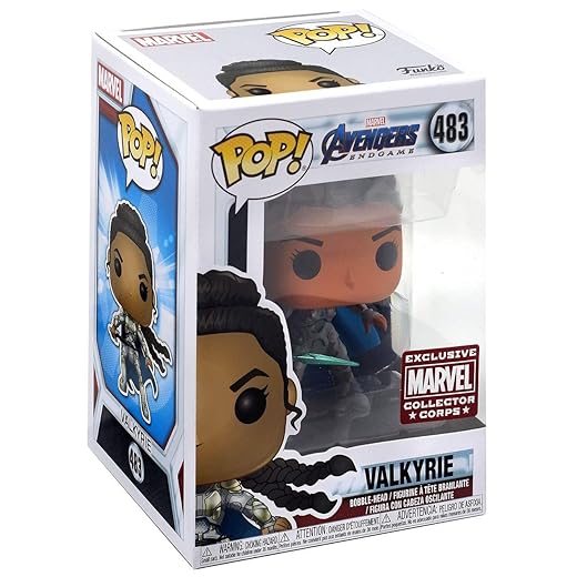 Pop! Marvel Avengers Endgame #483 Valkyrie Exclusive Collector Corps Bobble-Head Figure