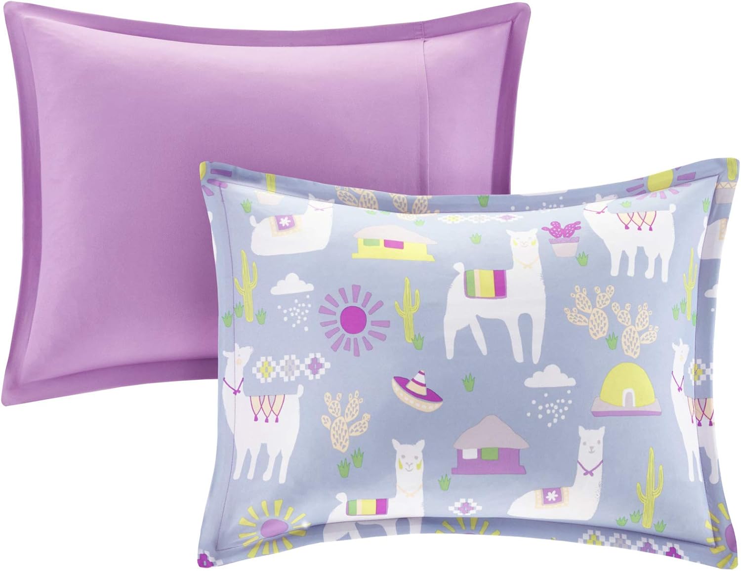 Bеѕt Cуbеr Mоndау 🔥 Mi Zone Kids Season Children Bedding Girls Bedroom Décor, Full/Queen, Andes Llama Dessert Ranch Lavender