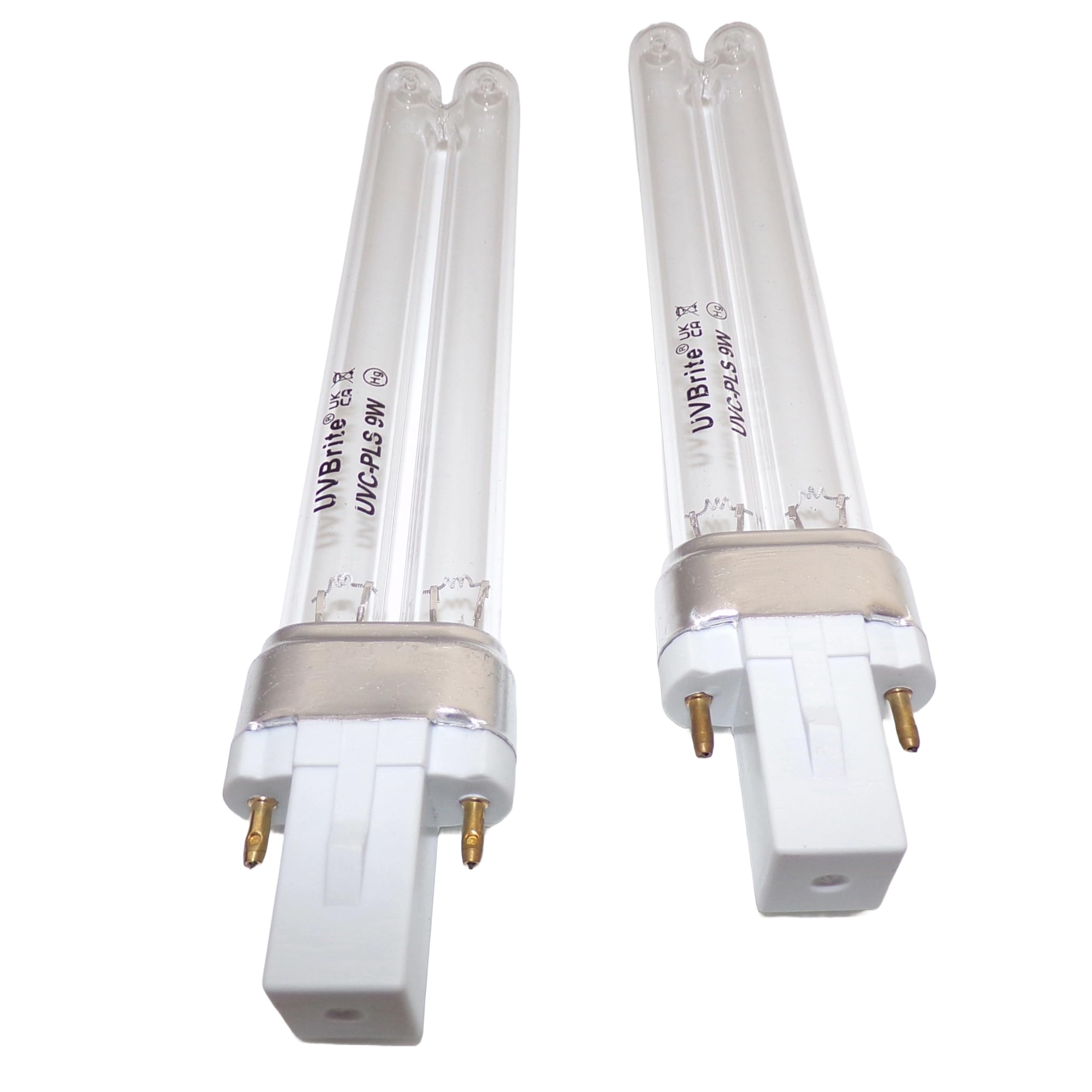 UVBrite 2 x 9W PLS UV-C Bulb UV Lamp for Pond Filter UVC High Performance Quartz | Algae Blanket Weed Control
