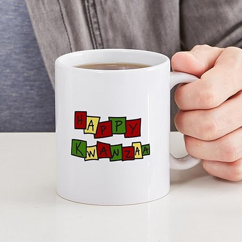 Vista 106 de CafePress Kwanzaa Principles - Taza de café de cerámica, taza de té, 11 onzas