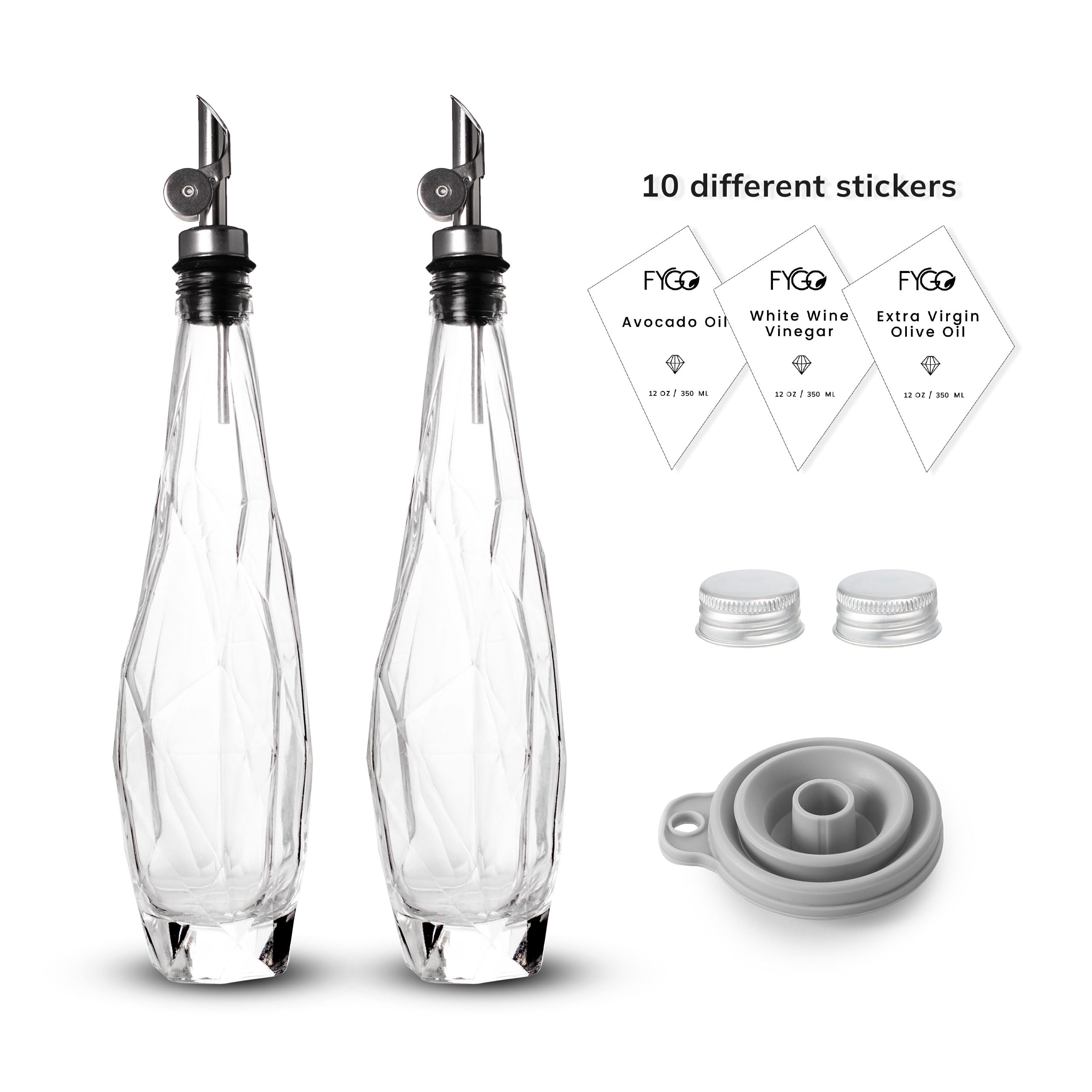 Dispensador de botellas de aceite de oliva, recipiente de aceite de oliva, juego de dispensador de aceite y vinagre, botella de aceite para cocinar, botella dispensadora de aceite de oliva de vidrio