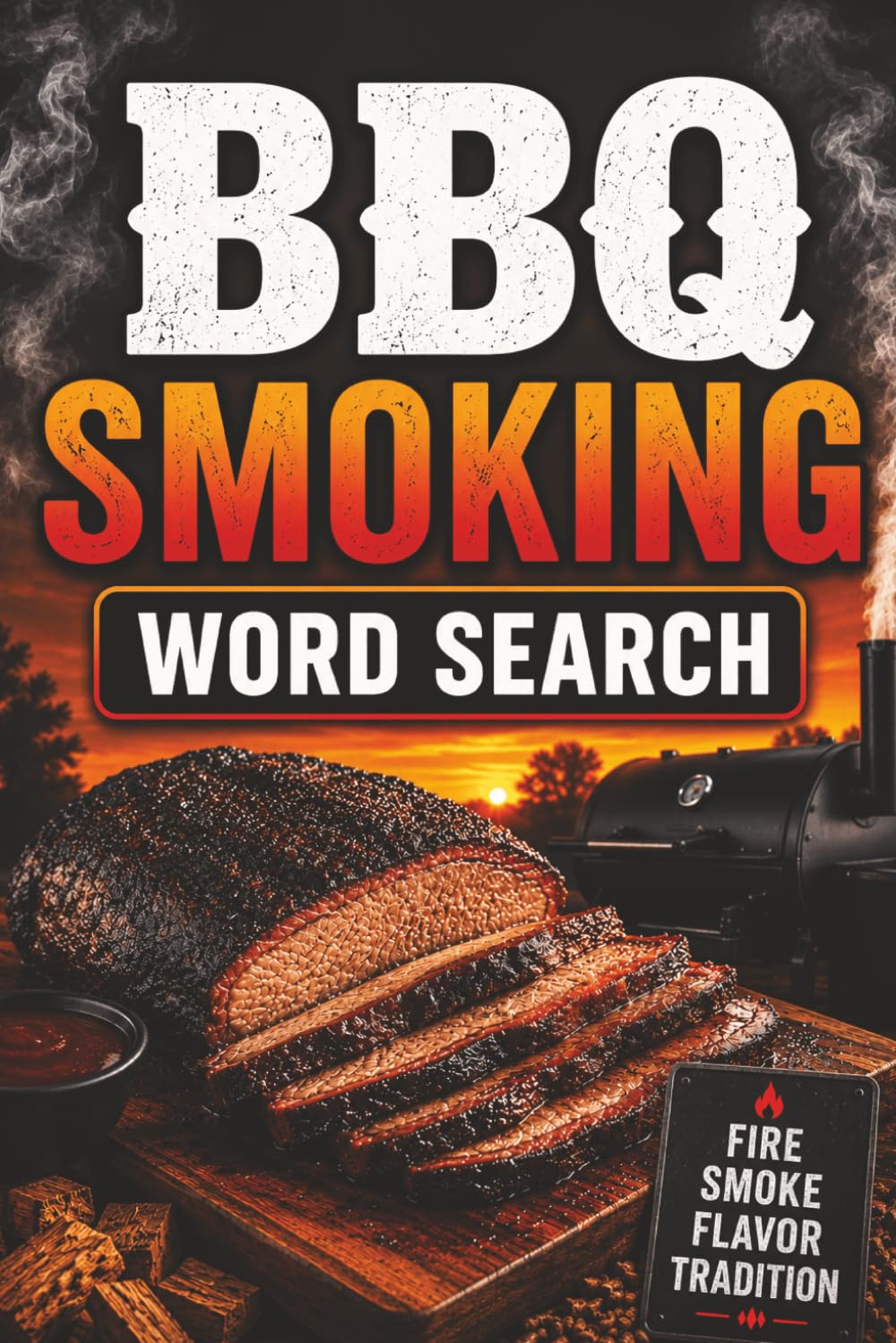 BBQ Smoking Word Search Book for Pitmasters: Large Print Puzzle Book About Barbecue, Smoking, Meats, and More | 6x9 inches, 100 pages | 50 puzzles with solutions