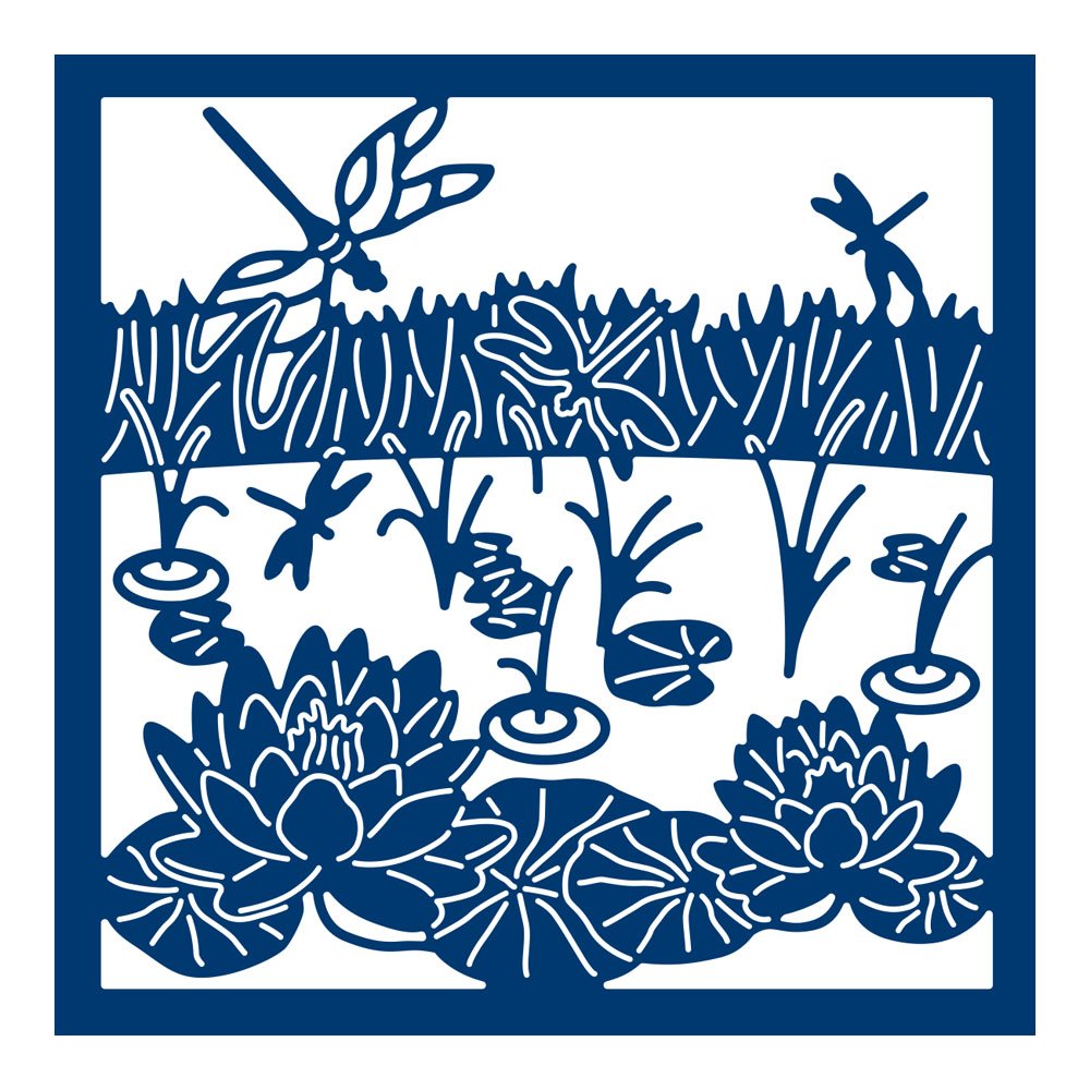 Tattered Lace Silver Waterlily Tapestry,