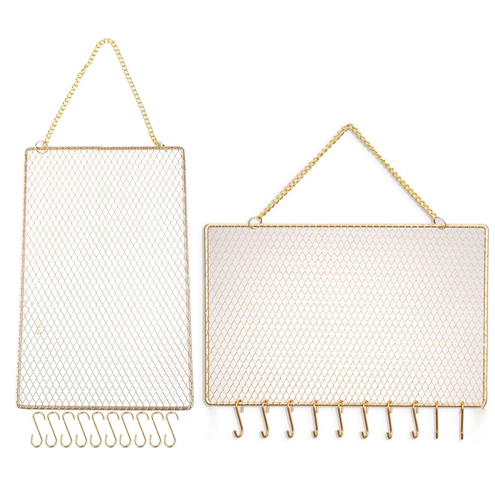 Convenient Earring Wall Holder Rectangle Wall Mounted Hanging Earring Organizer Jewelry With Hooks For Bracelets Watches Multifunctional Earring Wall Holder Hanging Organizer Wall Mounted Storage