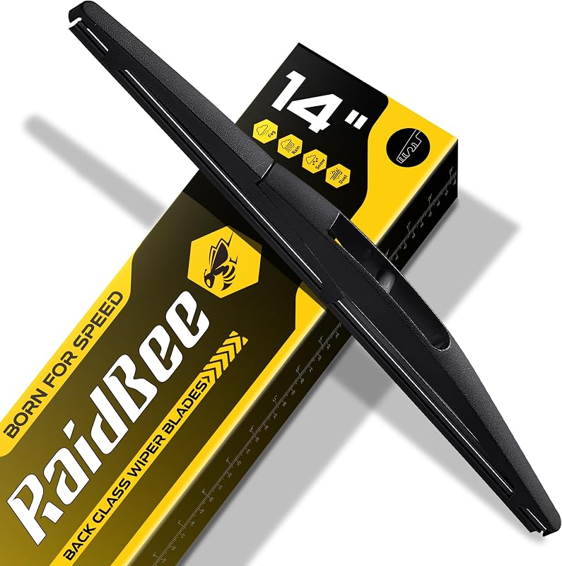Palheta do limpador traseiro RaidBee 35,56 cm para Acura, Honda, Infiniti, Mazda, Nissan e Subaru – 1 unidade