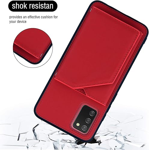 Miniatura 4 de Funda compatible con Tecno Camon 17P, función atril de piel sintética con ranura para tarjetas, compatible con Tecno Camon 17P Case 2 en 1, funda