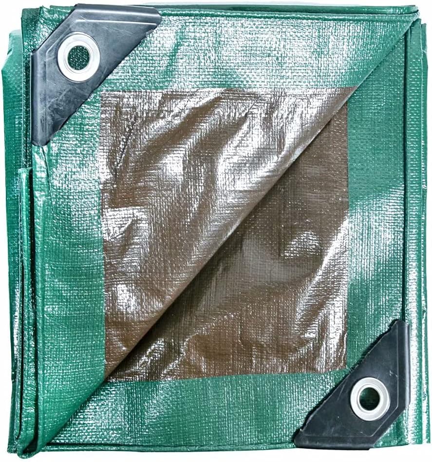 LOOGU Heavy Duty Waterproof Tarp, Bionic Tree Camo Multi Purpose Poly Cover