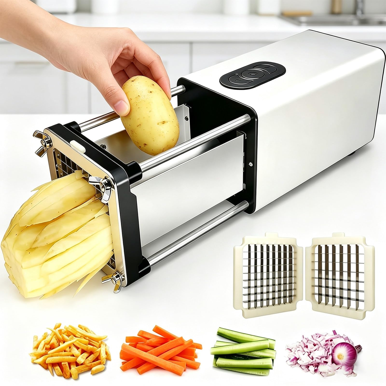 Gaoyongyong Electric Potato Slicer & Commercial Fry Cutter for Kitchens