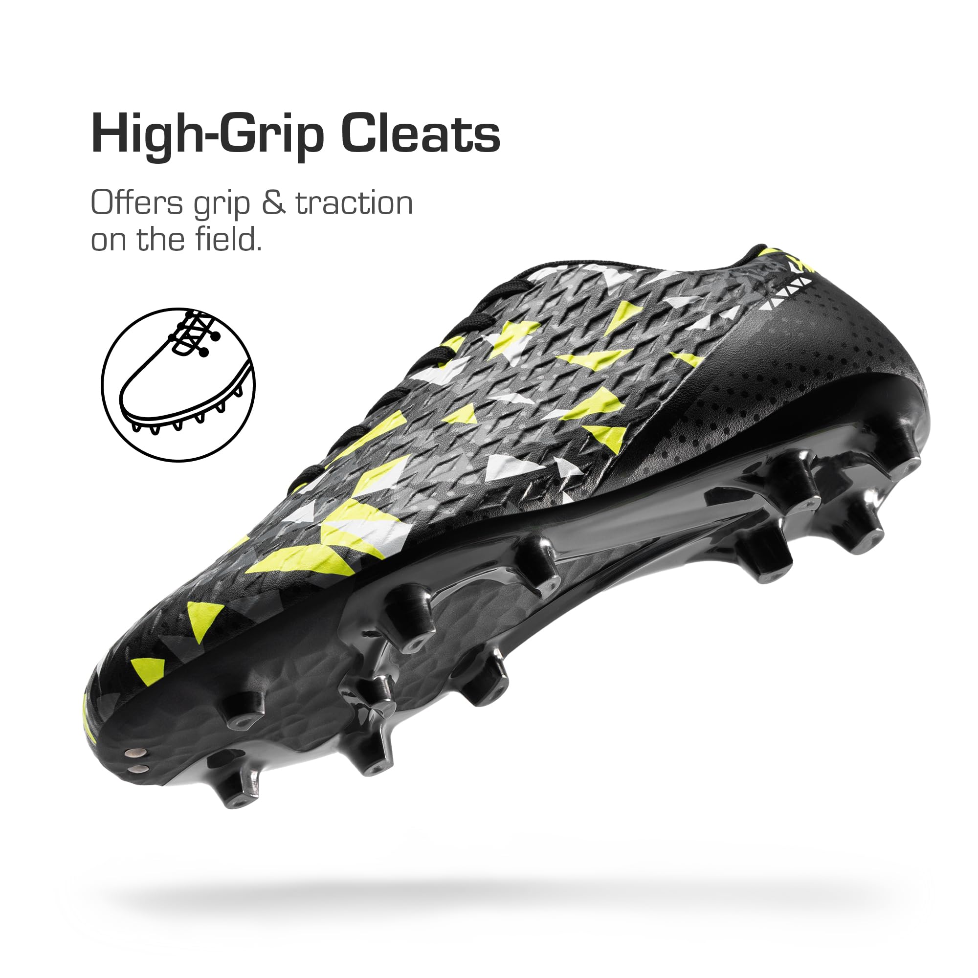 DREAM PAIRS Tacos de fútbol para hombre con tacos de fútbol FG/AG para entrenamiento profesional al aire libre ligeros zapatos de fútbol