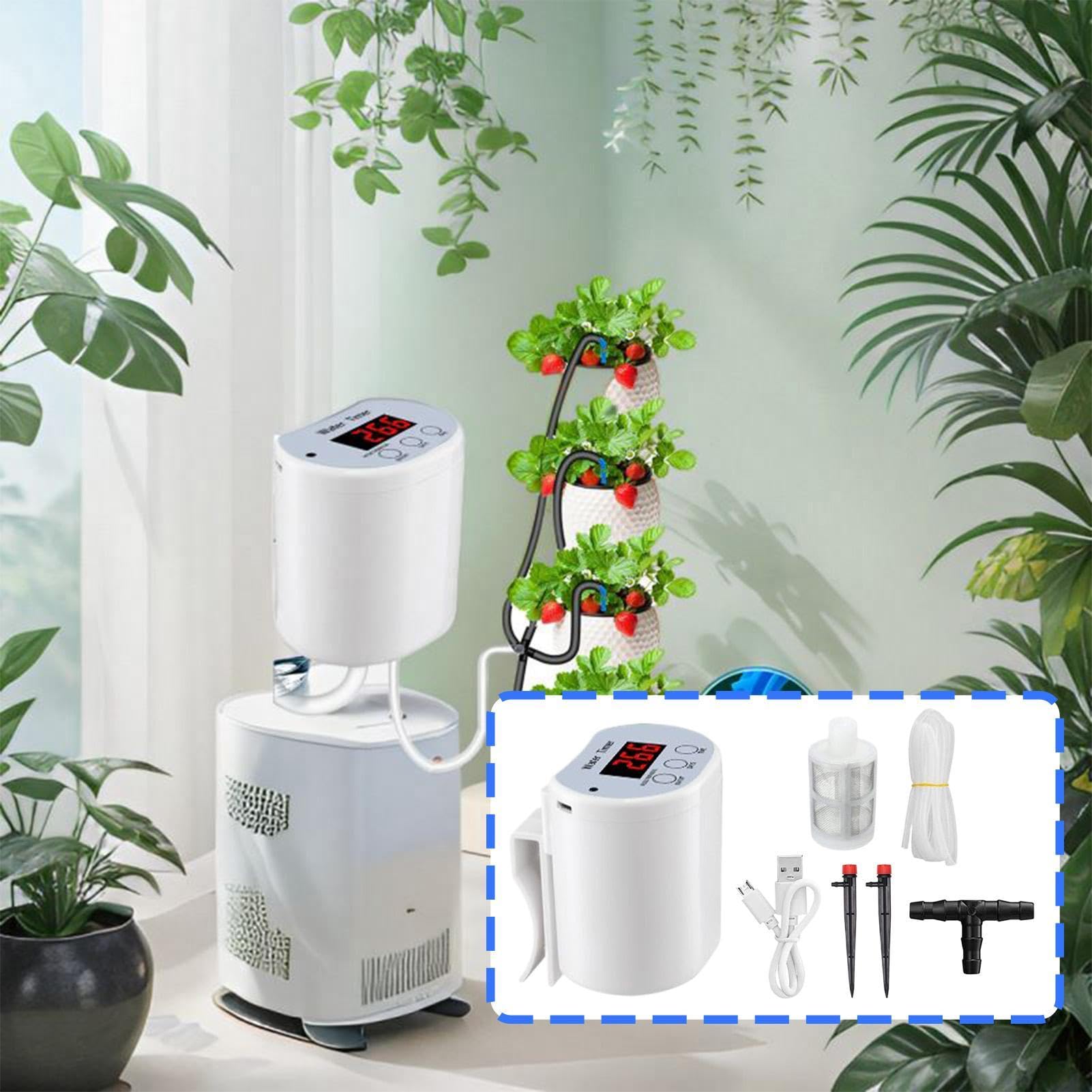 Kit Di Irrigazione A Automatico Accessorio Irrigazione Giardinaggio con | Dispositivi di irrigazione automatica per piante per balcone cortile viaggio vacanza giardino serra ufficio casa