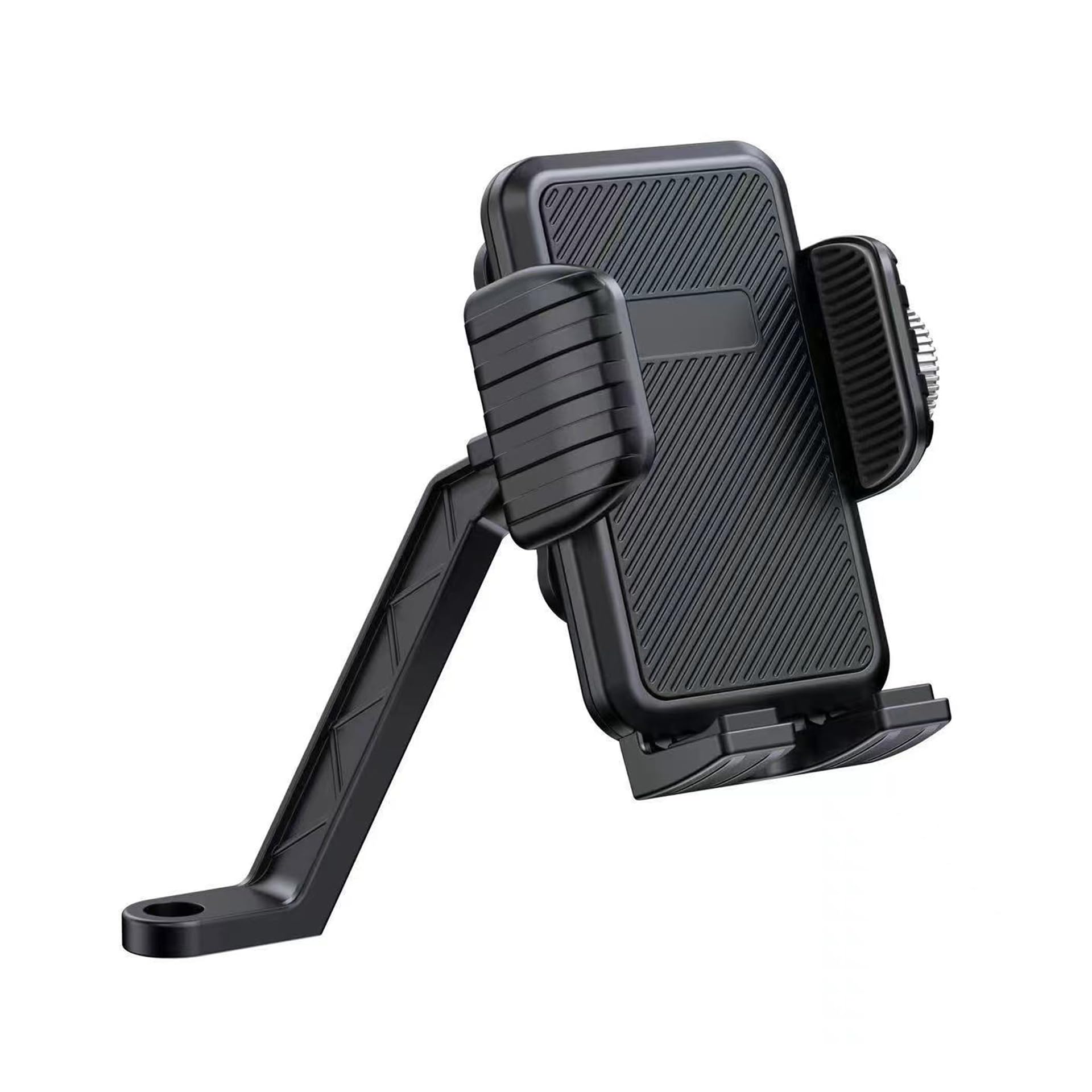 Glangeh Bike Mobile Stand | Universal Handlebar/Mirror Mount Phone Holder for Bikes & Scooters | 360° Rotatable & Shock-Absorbent Clamp | Fits 4.7″-7.2″ Smartphones (Black) — Amazon image 9