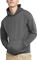 Vista 72 de Hanes EcoSmart Hoodie, Midweight Fleece, Pullover Hooded Sweatshirt for Men Negro