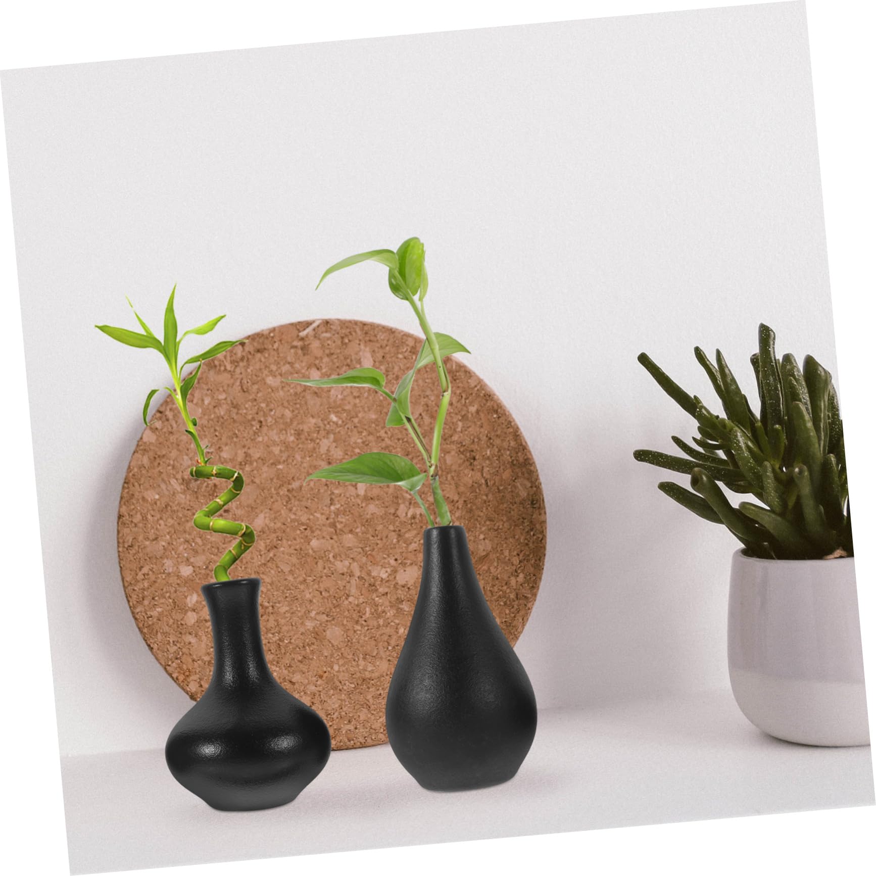 5kawałki Sztuk Ceramicznych Mini Wazonów Do Kwiatów Zen Styl Eleganckie Dekoracje Do Wnętrz Praktyczne i Estetyczne Akcesoria Kwiatów