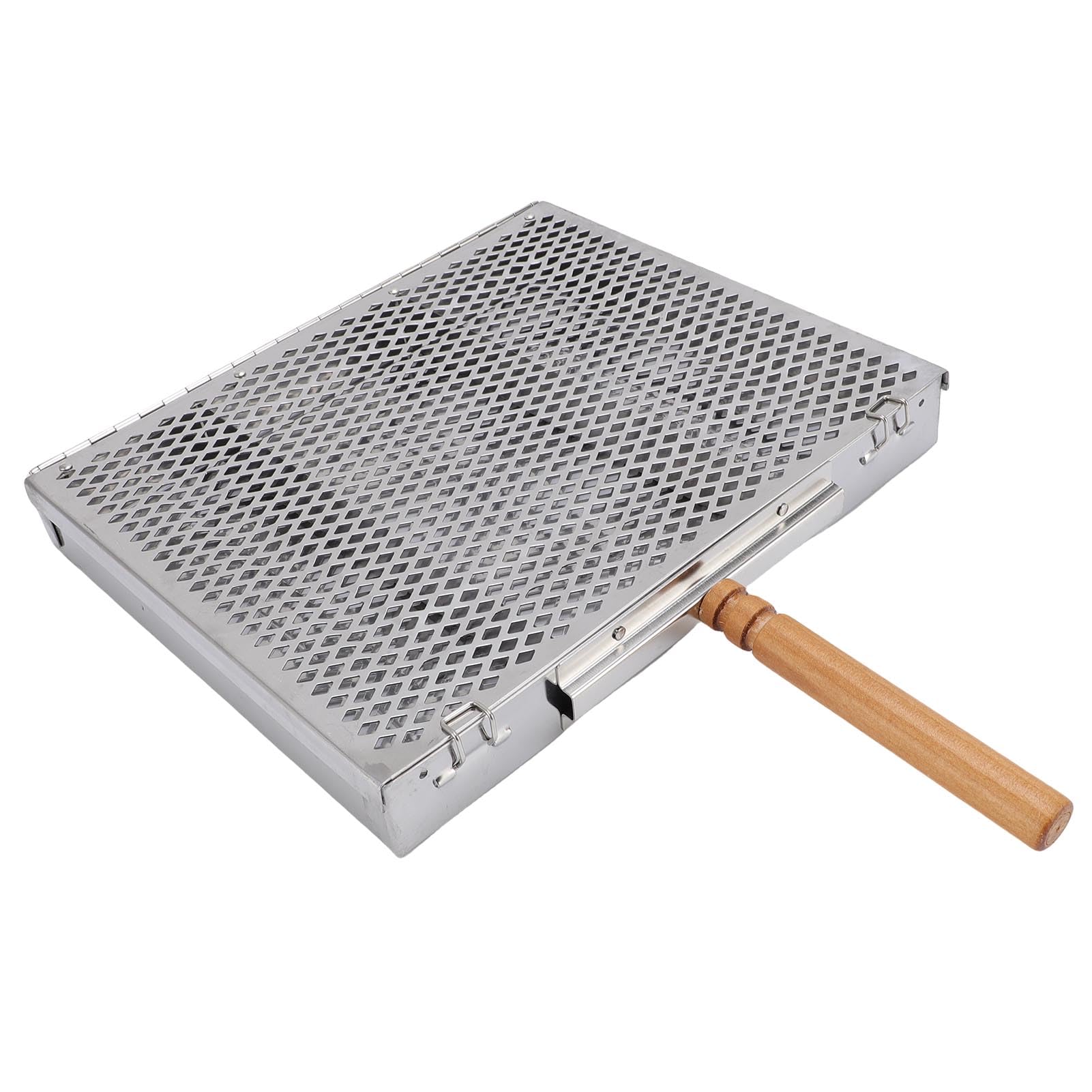 Cestino per Griglia in Acciaio Inossidabile, Cestello per Barbecue con Divisori Rimovibili, Rete per Barbecue a Maglia Fine 12 X 10 Pollici per Bistecche di Pesce e Verdure, Picnic in