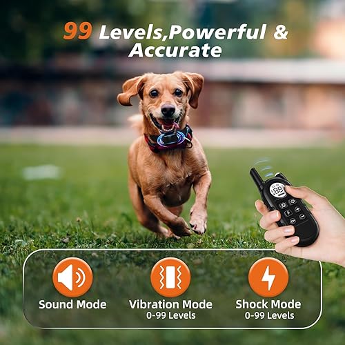 Miniatura 4 de Tiniest - Collar de choque para perro, collar de entrenamiento de perro más ligero con control remoto para perros pequeños de 5 a 15 libras y perros