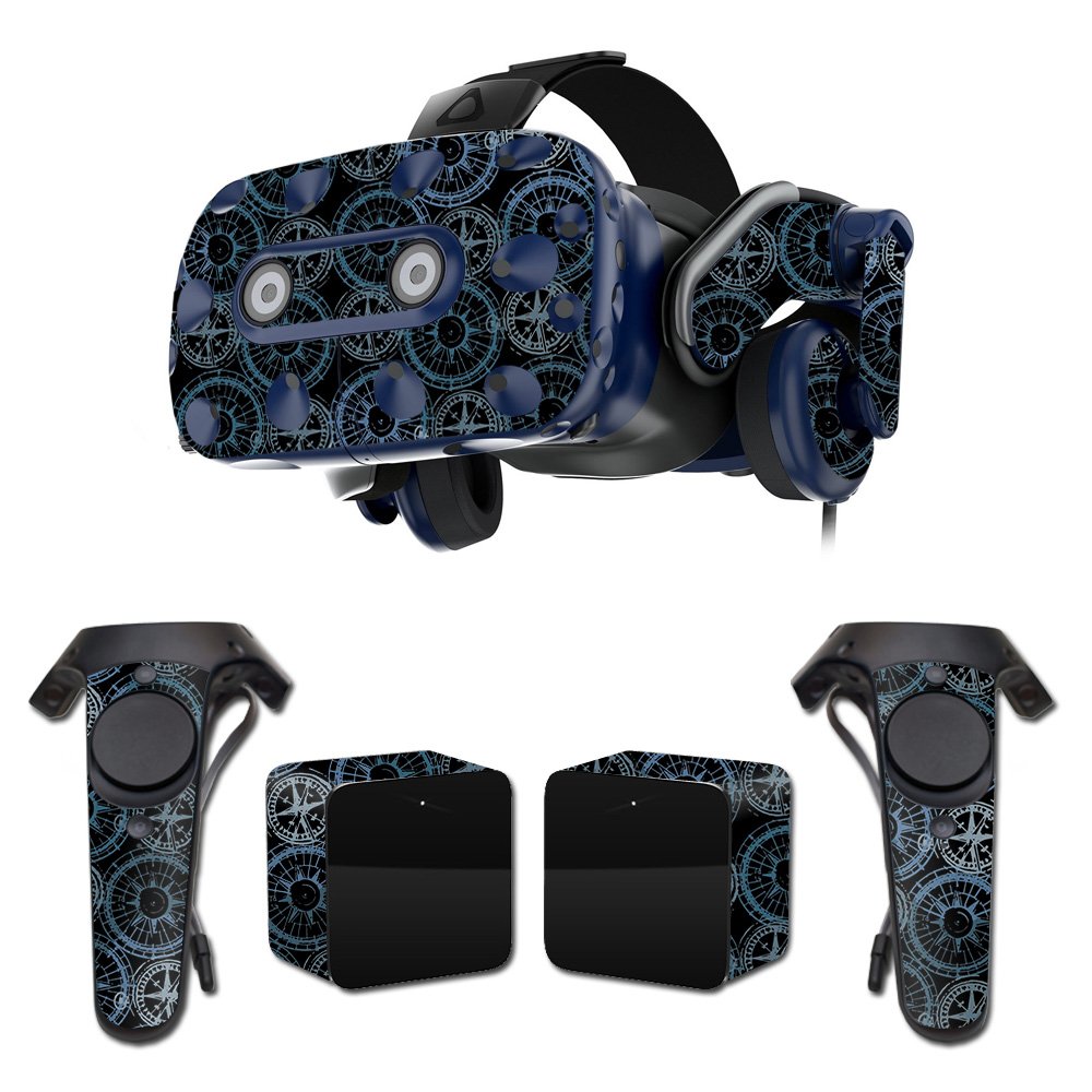 MightySkins Skin Compatible With HTC VIVE Pro VR Headset - Compass Tile | Protective, Durable, and Unique Vinyl Decal wrap cover | Easy To Apply, Remove, and Change Styles | Made in the USA