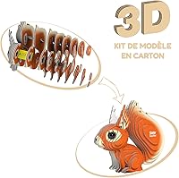 Vista 2 de Eugy Squirrel 3D Puzzle - 36 Piece Eco-Friendly Educational Toy Puzzle for Boys, Girls & Kids Ages 6+