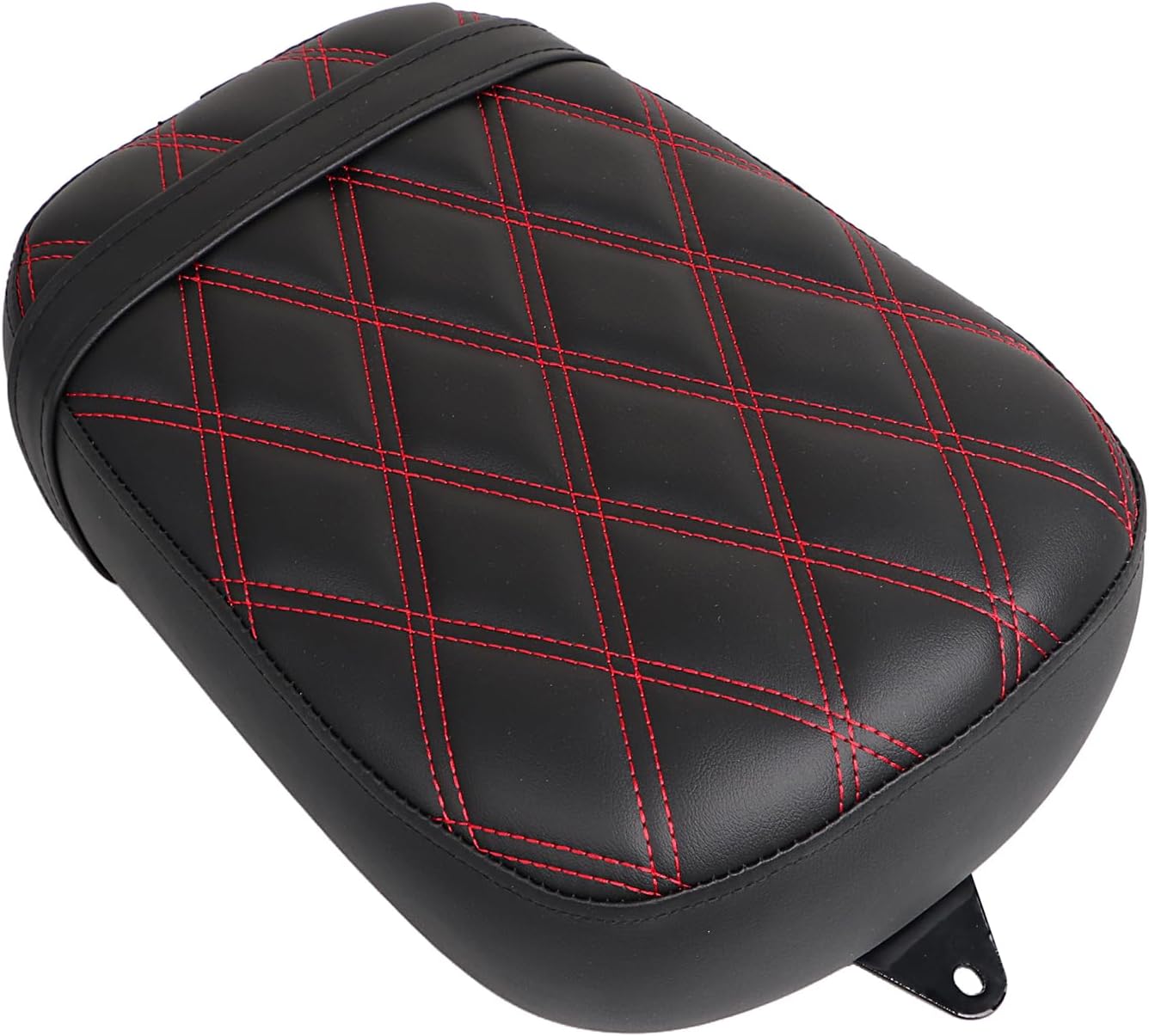 Red Rear Passenger Pillion Seat Cushion Pad with Mounting Bracket Fit for Honda Shadow Spirit VT750 ACE VT750C VT750CD 1998-2003