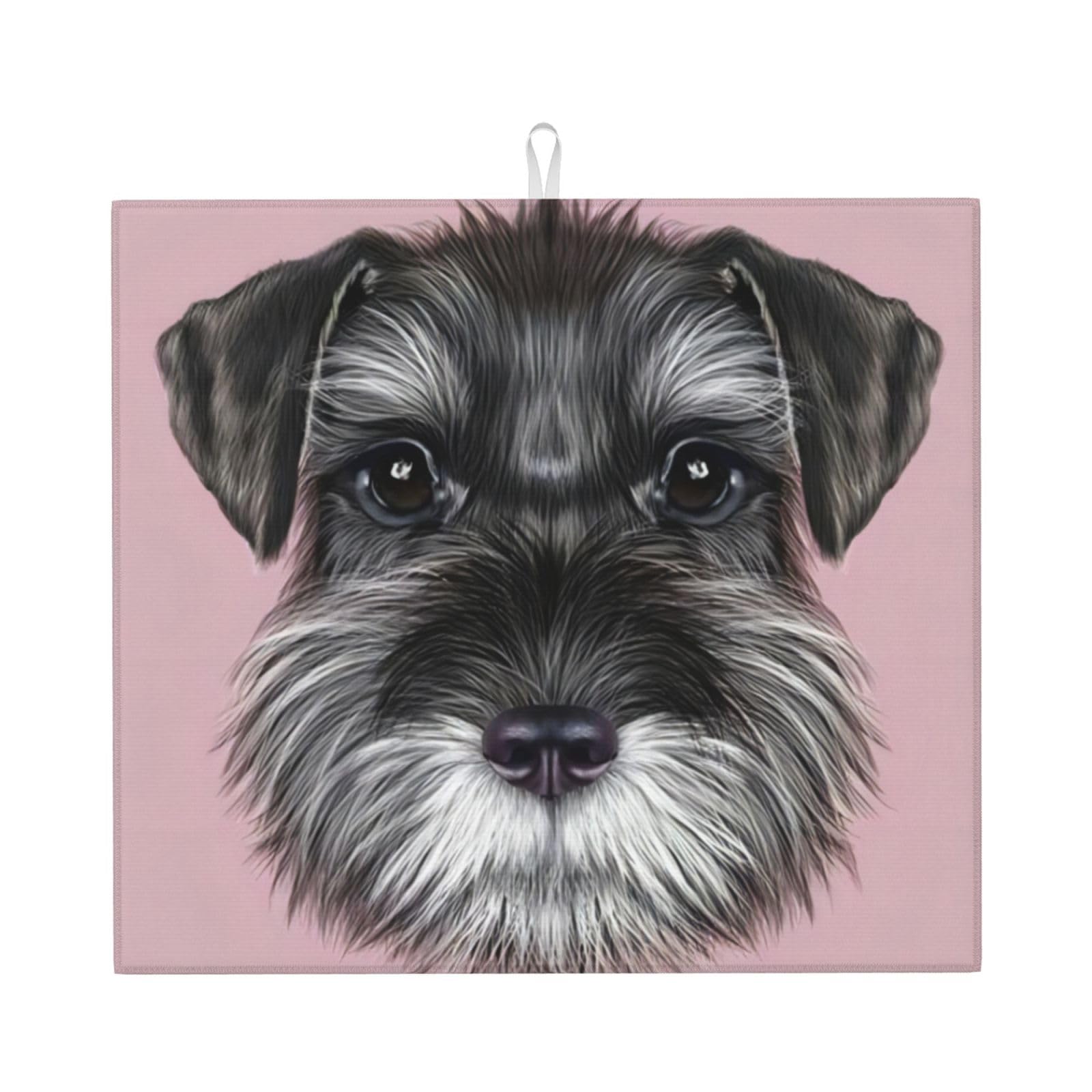 YYHWHJDE Dog Prints Kitchen Drying Mat – Absorbent Microfiber Throw for Dishes, Non-Slip Counter Cover, Quick-Dry Layer with Durable Construction