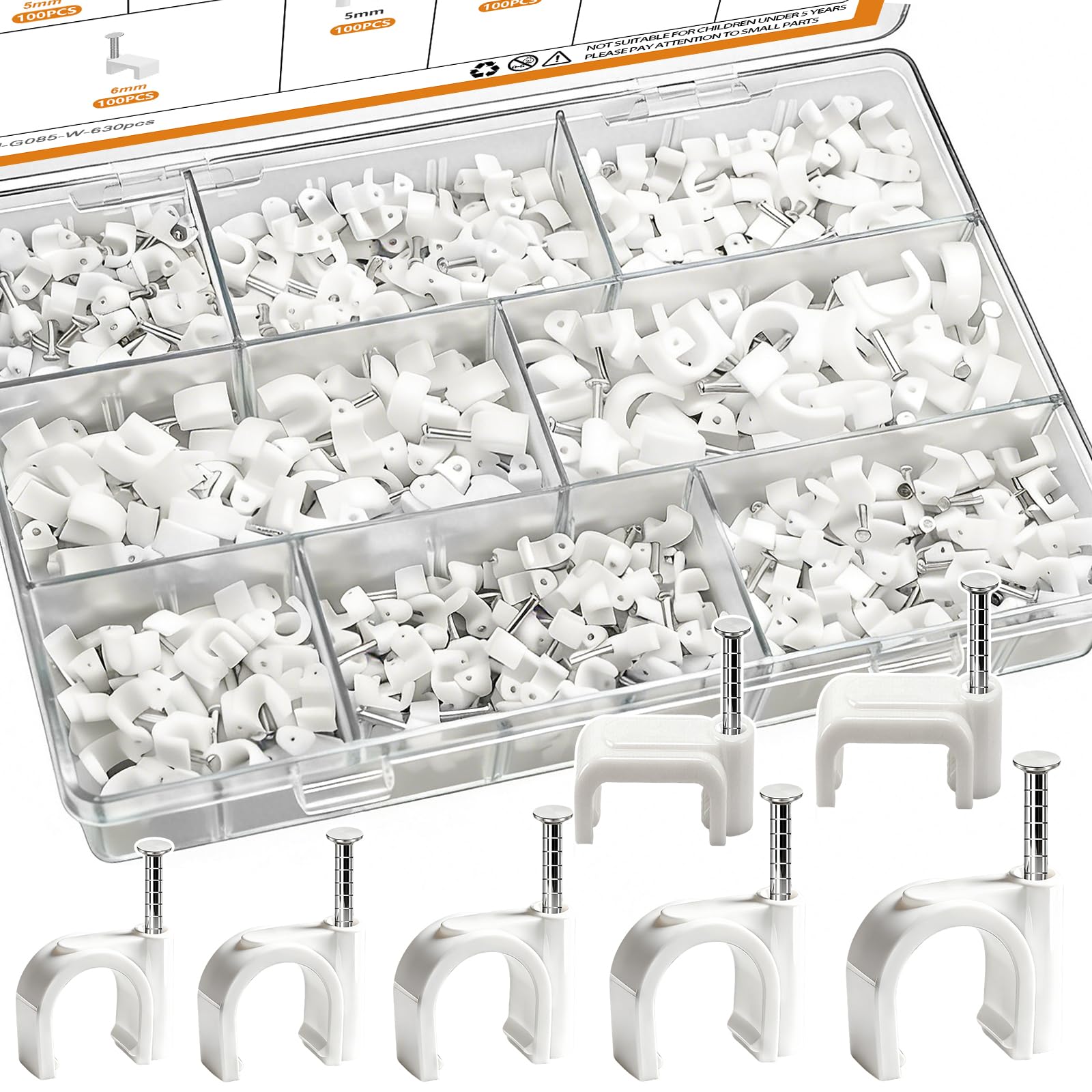 630 Cable Clips - Organize Your Cables! -1