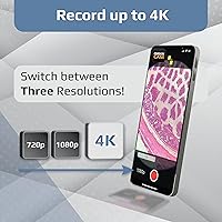 Vista 6 de Carson Adaptador de Digiscoping para smartphone MicroBrite Plus 60x-120x con luz LED microscopio de bolsillo con aplicación CarsonCam para teléfono