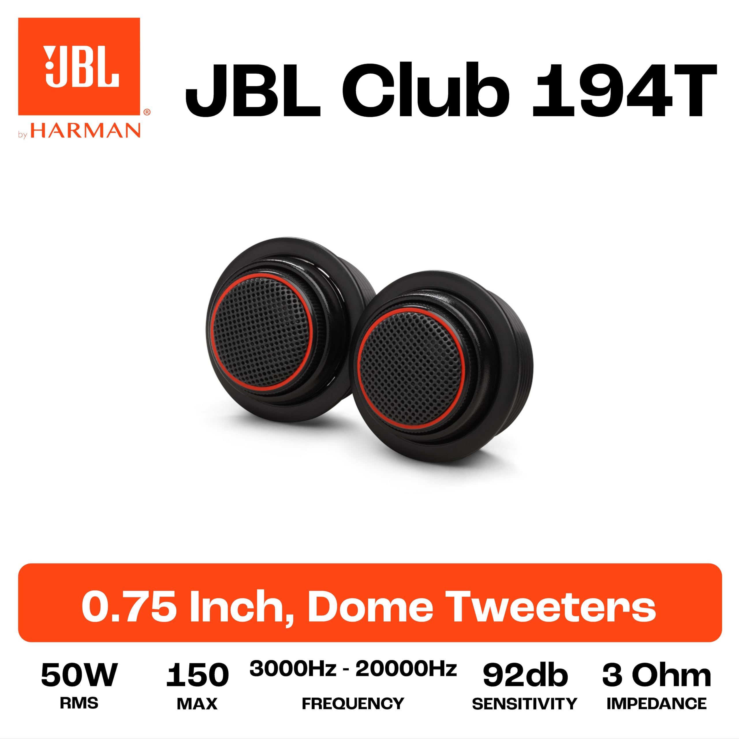 JBL Club Gen3 194T 3/4'' (19mm) Tweeter Ensemble