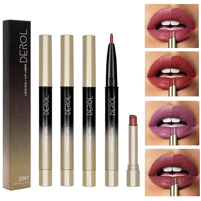 Buy Matte Liquid Lipstick, COOSA 2 in 1 Velvet Matte Lipstick Double