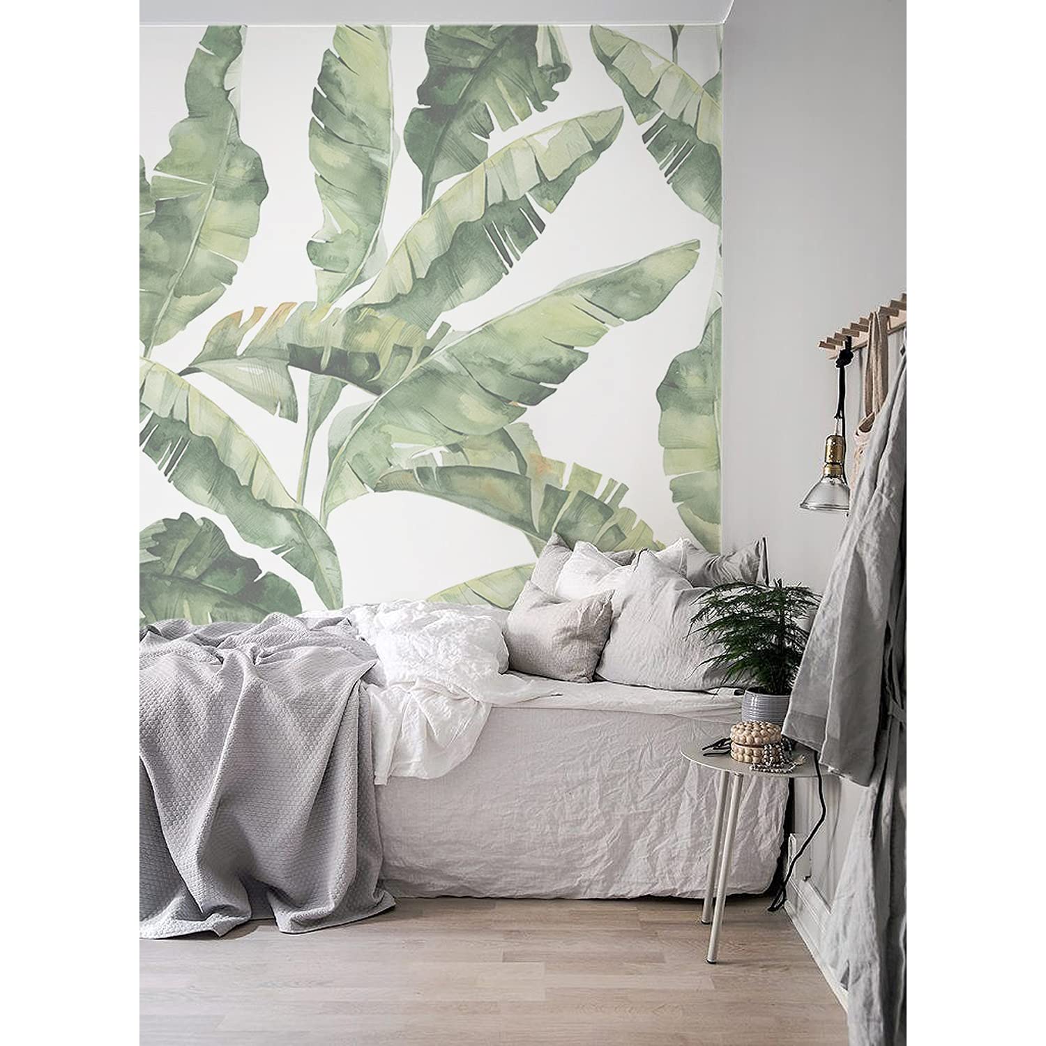 Papier peint feuilles de banane pour créer une ambiance jungle dans votre chambre
