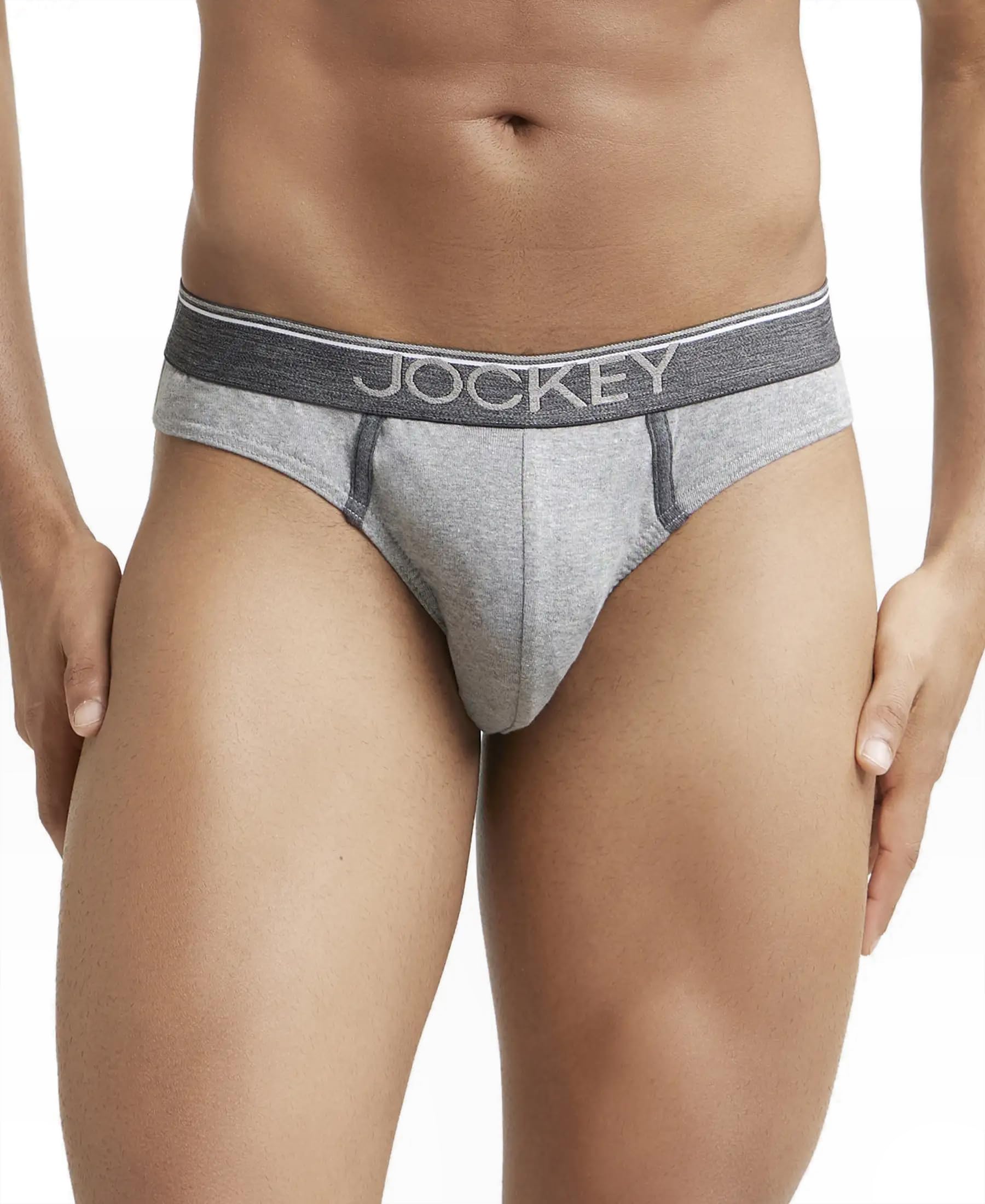 jockey 8044 Men's Super Combed Cotton Rib Solid Brief with Ultrasoft Waistband-picture-22