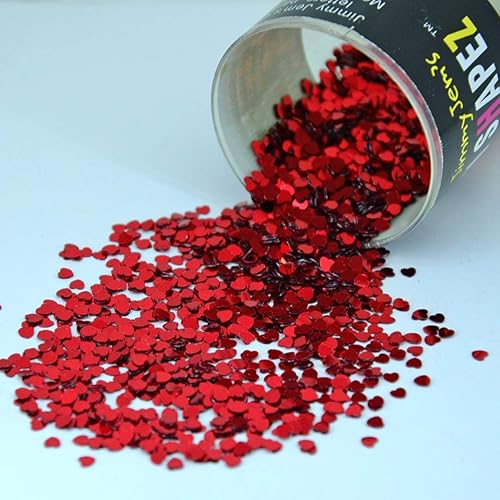 Corazón de confeti rojo de 18" - 4 bolsas de media onza (2 onzas) #9393 Q02