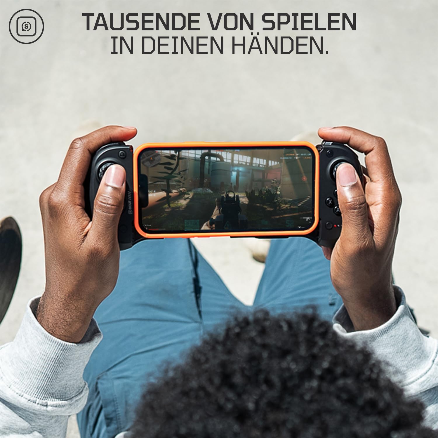 Scuf NOMAD Kabelloser iPhone Controller für Mobiles Gaming – Hintere Paddles – Anti-Drift-Thumbsticks – Bluetooth 5.0 Verbindung – PS Remote, Xbox Game Pass, Apple Arcade, Steam Link – Schwarz