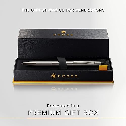 Miniatura 6 de Cross Classic Century - Bolígrafo recargable, punta media, incluye caja de regalo de calidad prémium, microrranurado, gris titanio